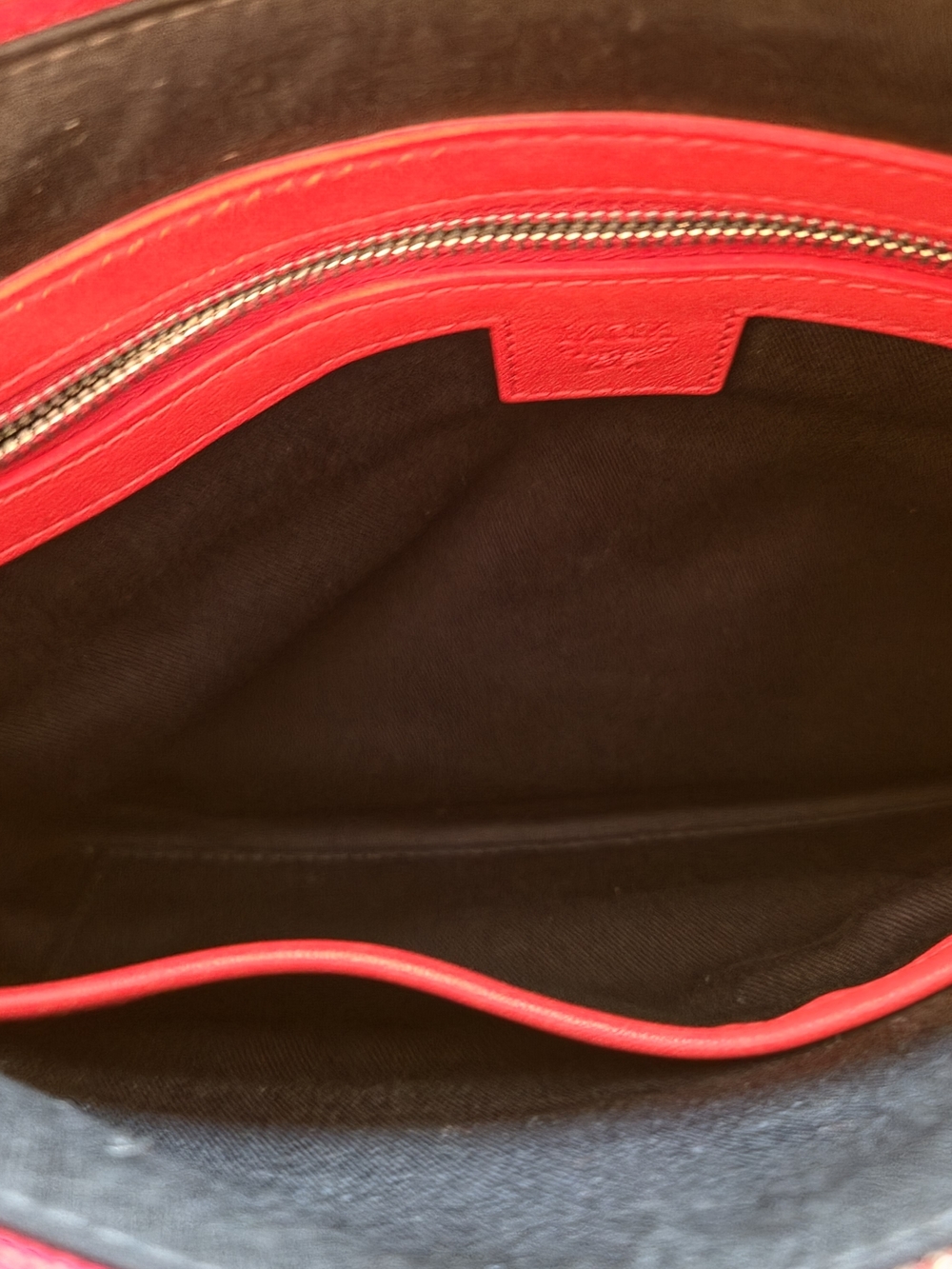 MCM Black Crossbody Bag with Red Trim - Picture 4 of 9